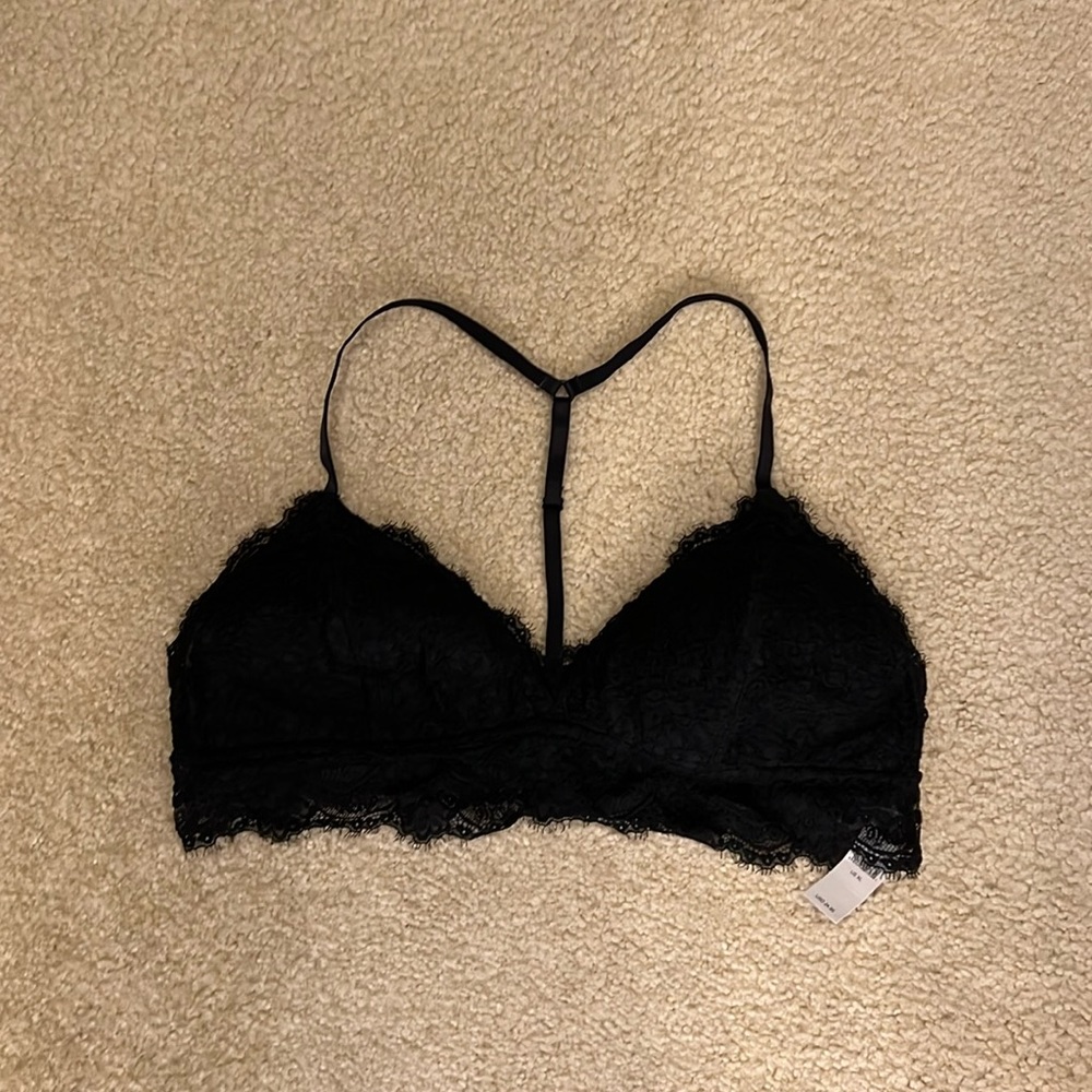 NWT- Aerie brami, black lace, size XL